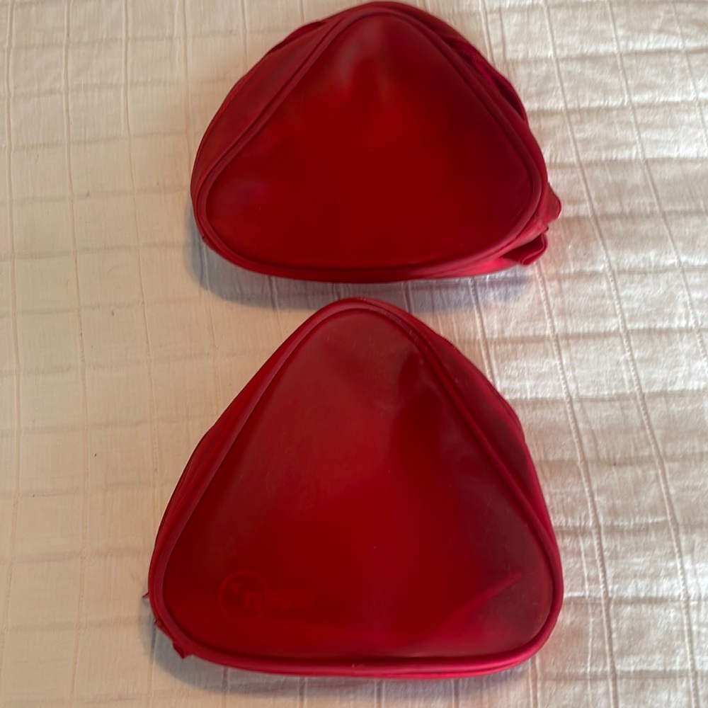 Bundle 2 Northwest airline NWA travel bags shaving cosmetic Doppler travel red